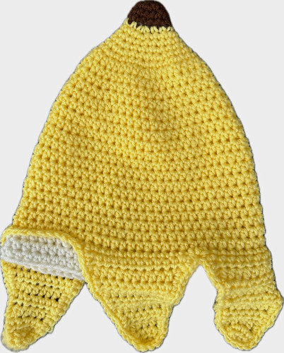 Hand crochet banana - crochet, beanie