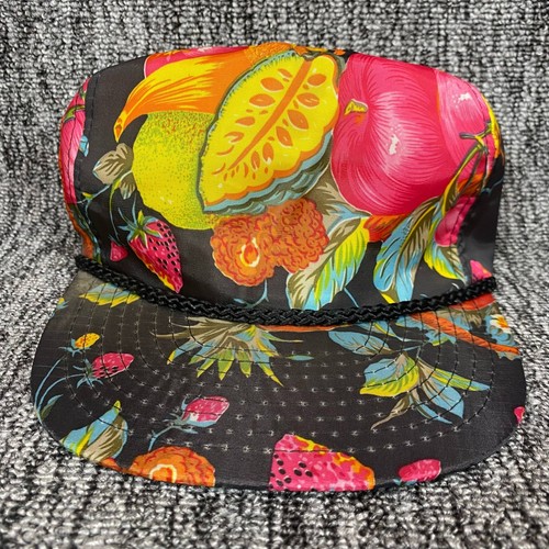 Vtg nissin cap fruit print - vtg,