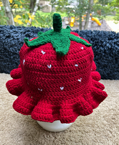 Handmade crochet strawberry - crochet,
