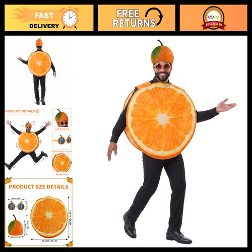 Funny orange fruit - funny, costume